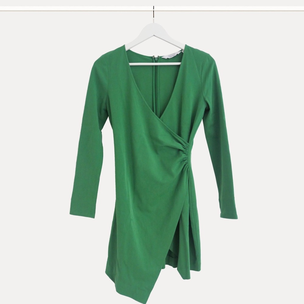 &OtherStories Green Wrap Dress | Size 4